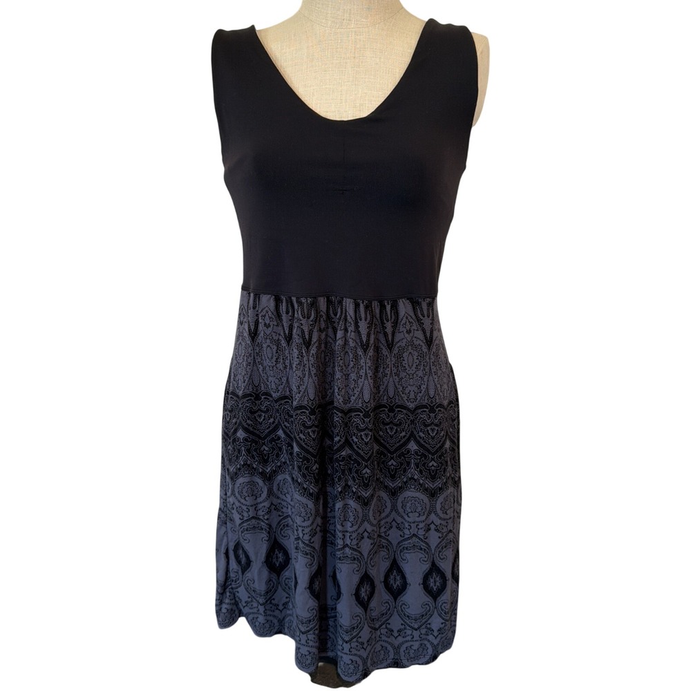 Athleta Black and Gray Backless Women's Dress Size Small